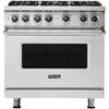 Viking - Professional 5 Series 5.1 Cu. Ft. Freestanding Gas Convection Range - Stainless Steel