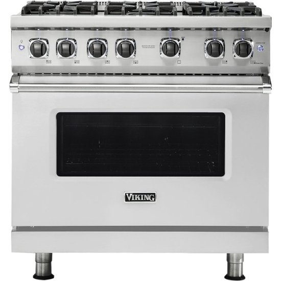 Viking – Professional 5 Series 5.1 Cu. Ft. Freestanding Gas Convection Range – Stainless steel
