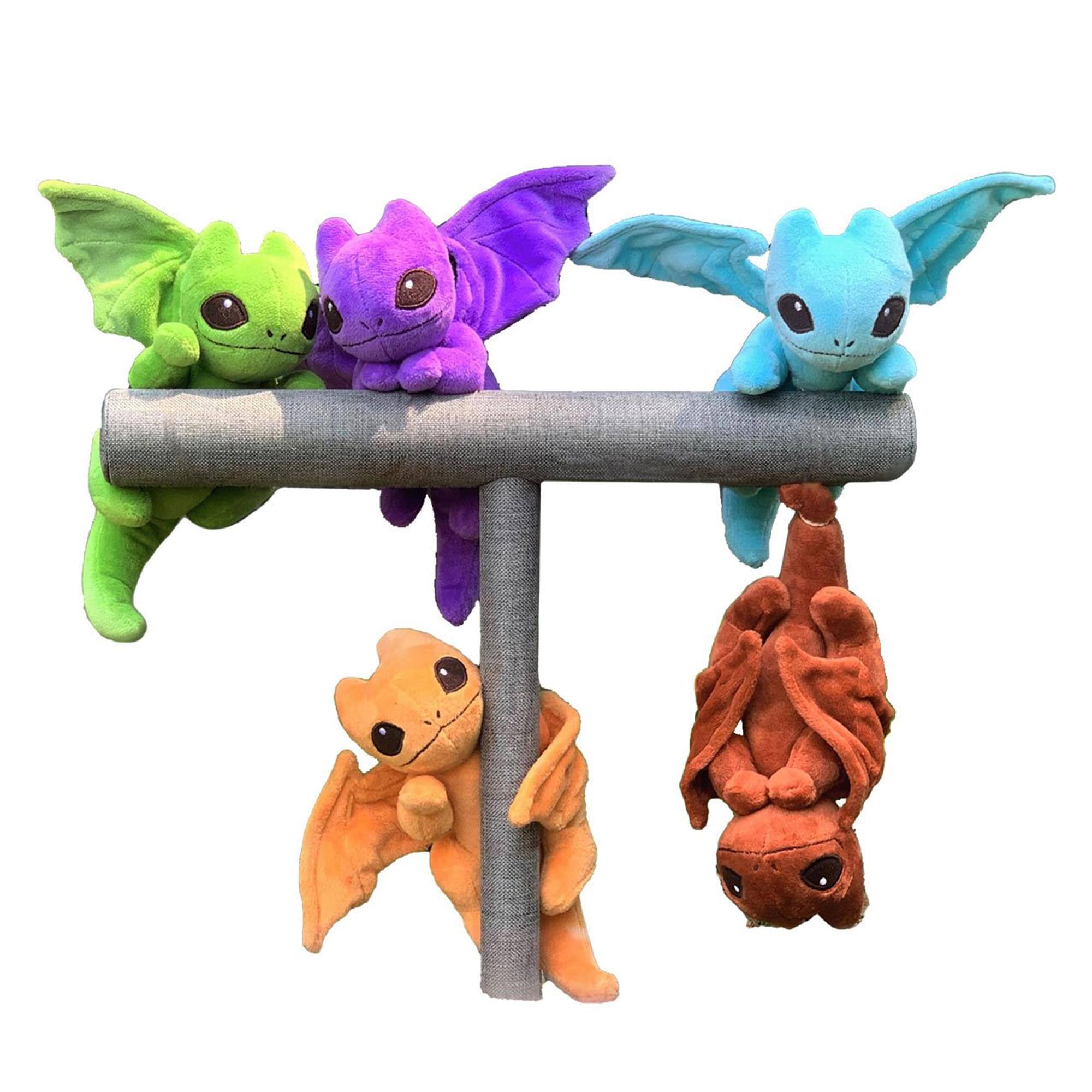 Alt View 2. Toynami - Little Embers 7 Inch Plush w/ Moveable Limbs & Magnetic Hands | Soot (Green) - Green.