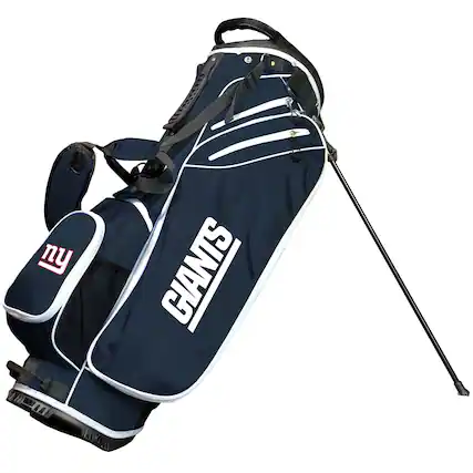 Front. Team Golf - New York Giants Birdie Stand Golf Bag - Multicolor.