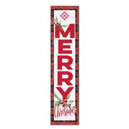 Jardine - Saint Martin's Saints 12'' x 48'' Outdoor Merry Christmas Leaner - White