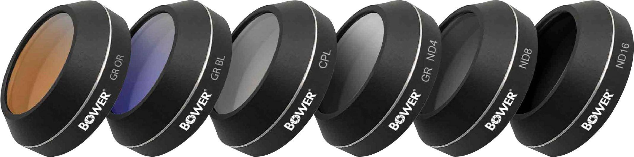 Bower - Sky Capture Series Circular Polarizer / Neutral Density / Graduated Color Lens Filter for DJI Mavic Pro (6-Count)