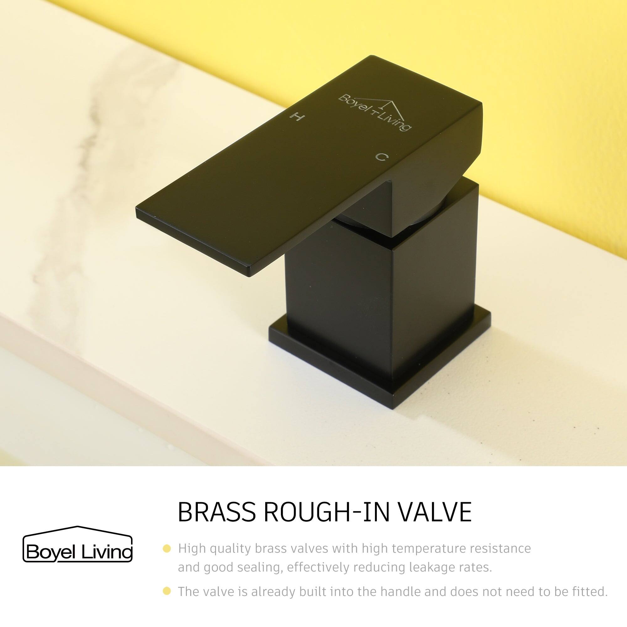 H Boyel Living BRASS ROUGH-IN VALVE

High quality brass valves with high temperature resistance and good sealing, effectively reducing leakage rates.
The valve is already built into the handle and does not need to be fitted.