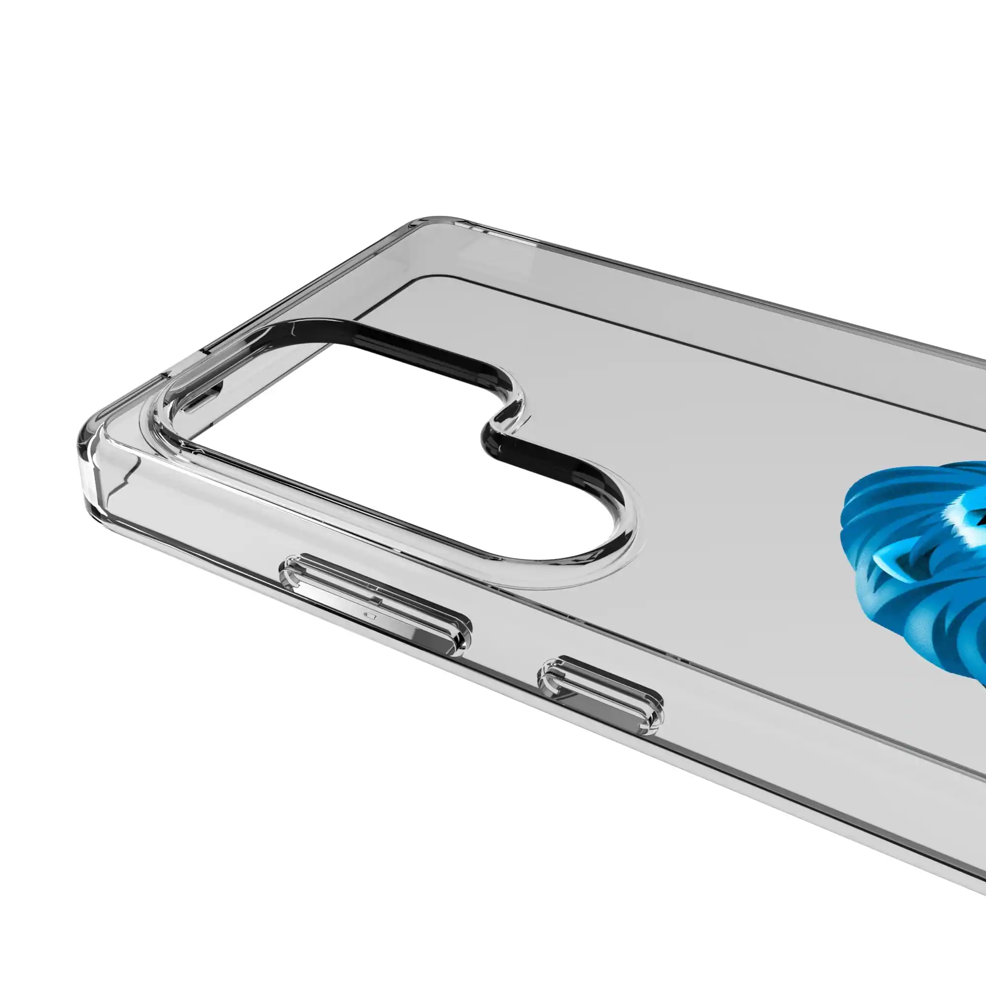 Alt View 2. Keyscaper - Detroit Lions Galaxy Clear Case - S25 - Multicolor.