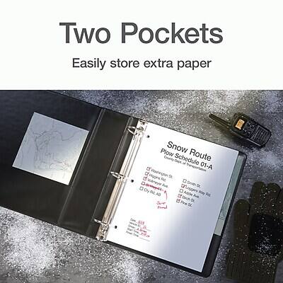 Two Pockets  
Easily store extra paper  

Snow Route  
Plow Schedule 01-A  

- Higgins St  
- Washington St  
- Volmneyer St  
- Smith St  
- O Cty Rd  
- Rt Loggers Way  
- Adde Rd  
- Bech St  
- Pine St  
- Gie Rd  

City Hall  
City Hall  
City Hall