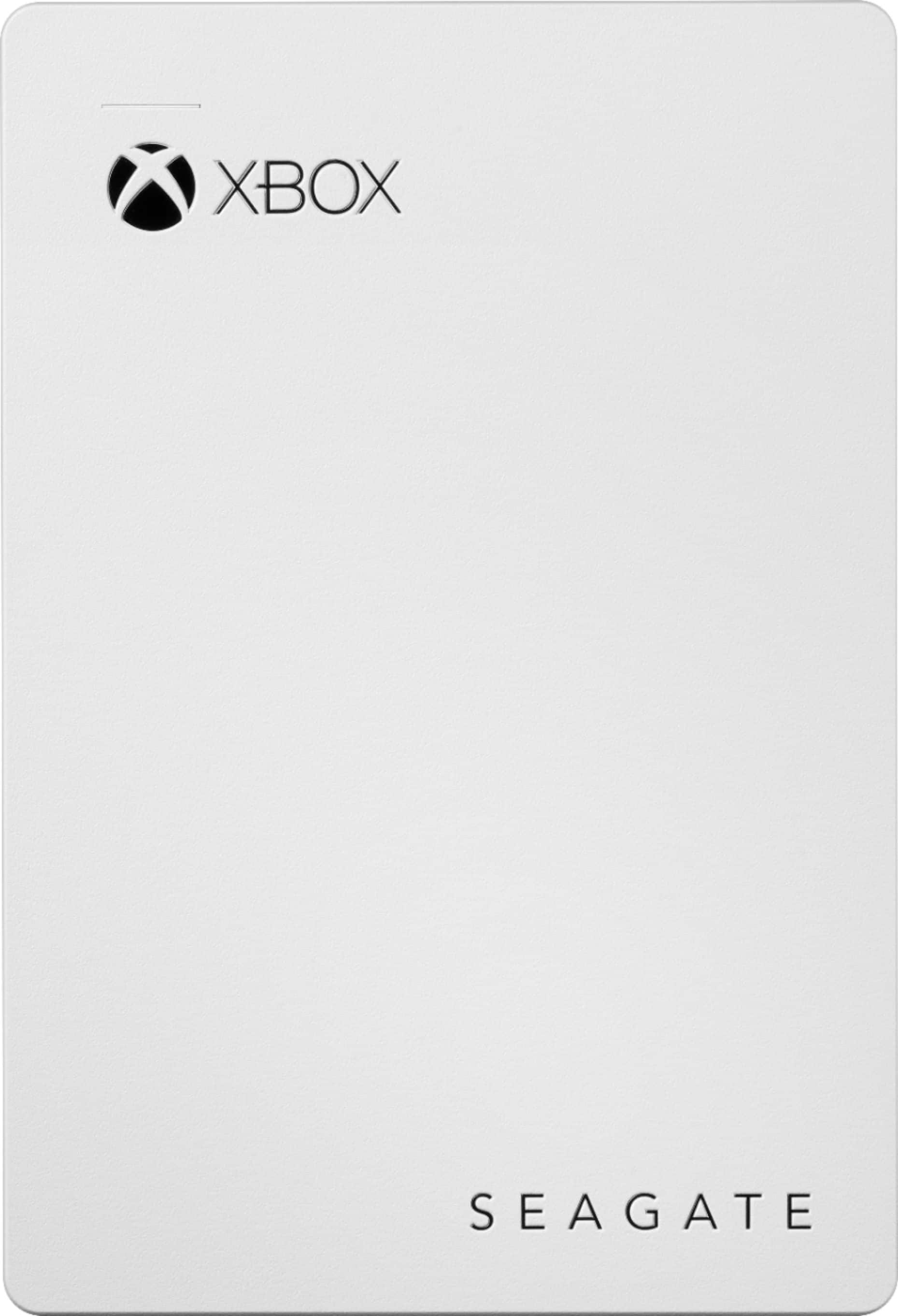 Front. Seagate - Game Drive for Xbox Officially Licensed 4TB External USB 3.0 Portable Hard Drive - White.