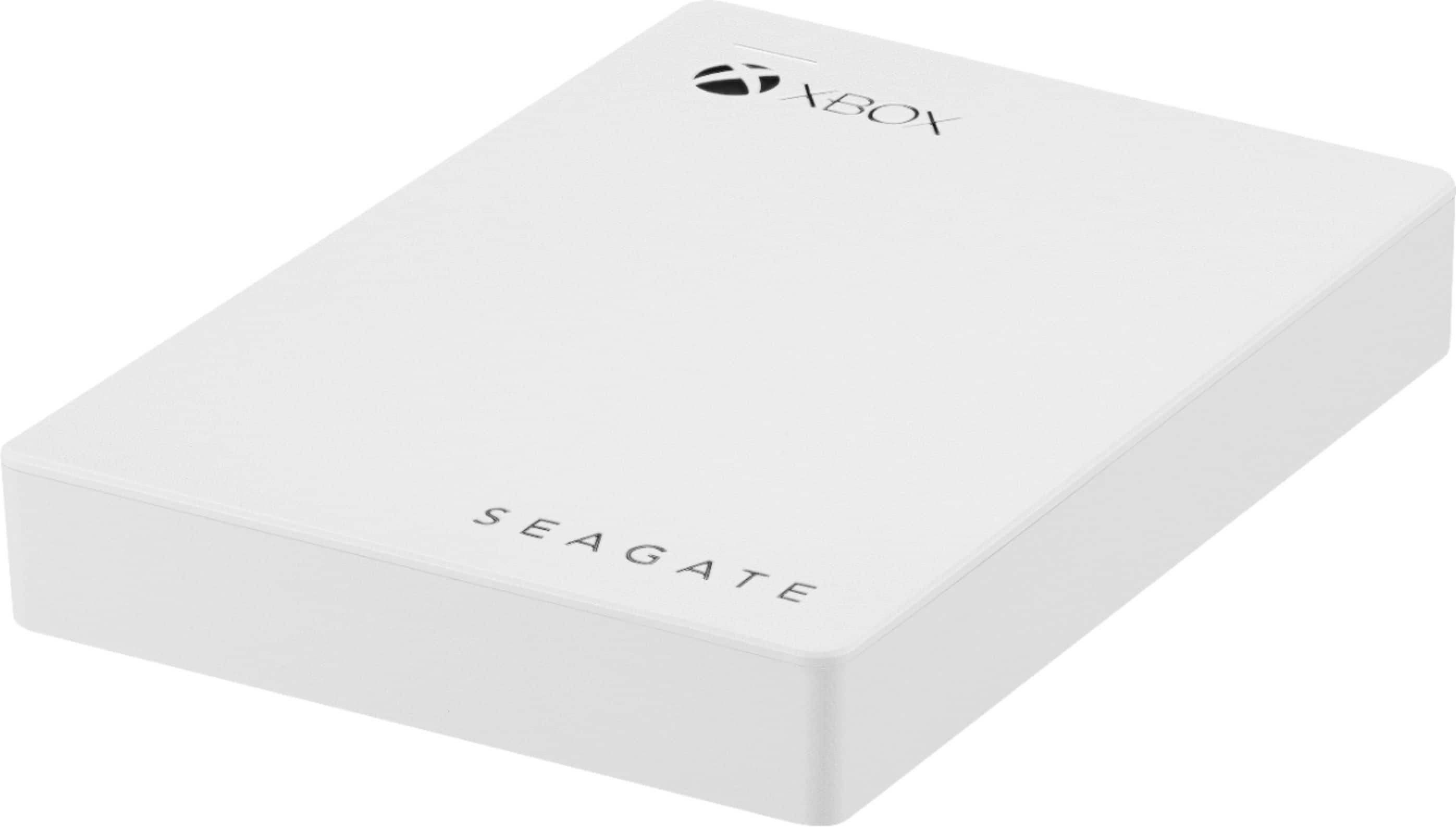 Alt View 11. Seagate - Game Drive for Xbox Officially Licensed 4TB External USB 3.0 Portable Hard Drive - White.