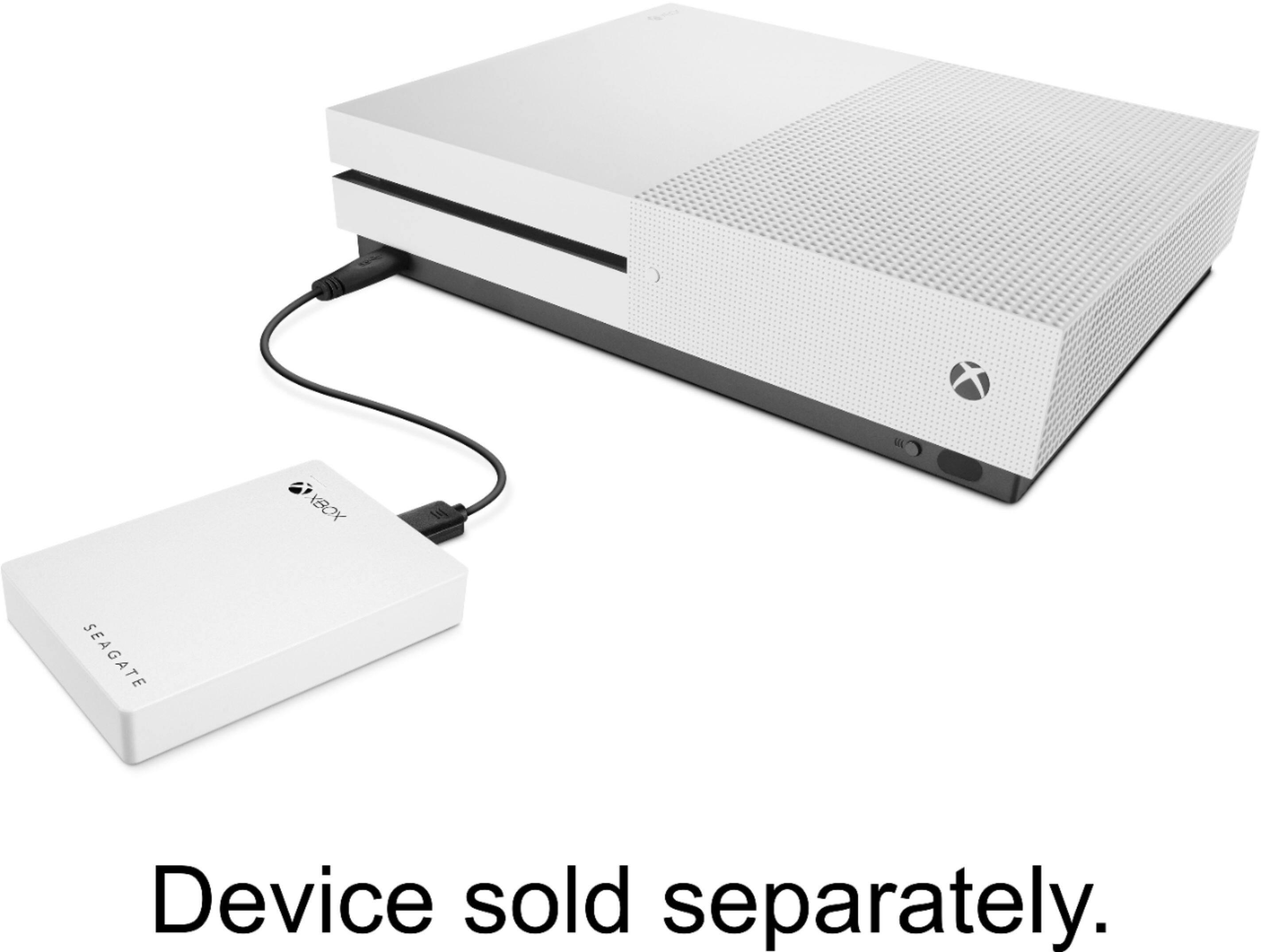 Alt View 13. Seagate - Game Drive for Xbox Officially Licensed 4TB External USB 3.0 Portable Hard Drive - White.