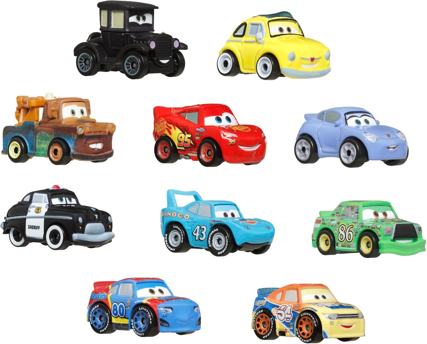 Mattel Disney Pixar Cars Variety 10 pack COLLECTIBLES Multicolor