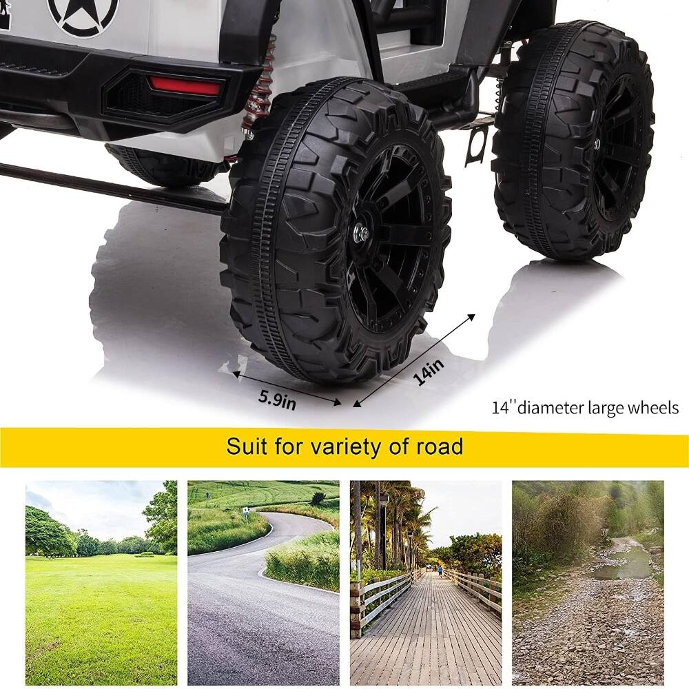 14in 5.9in 14" diameter large wheels Suit for variety of road