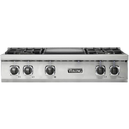 VIKING PROFESSIONAL 36 STAINLESS GAS COOKTOP (BURNER + GRILL/GRIDDLE) -  appliances - by owner - sale - craigslist