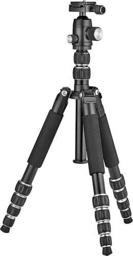 Dynex™ - 57" Combination Monopod-Tripod - Black - Left