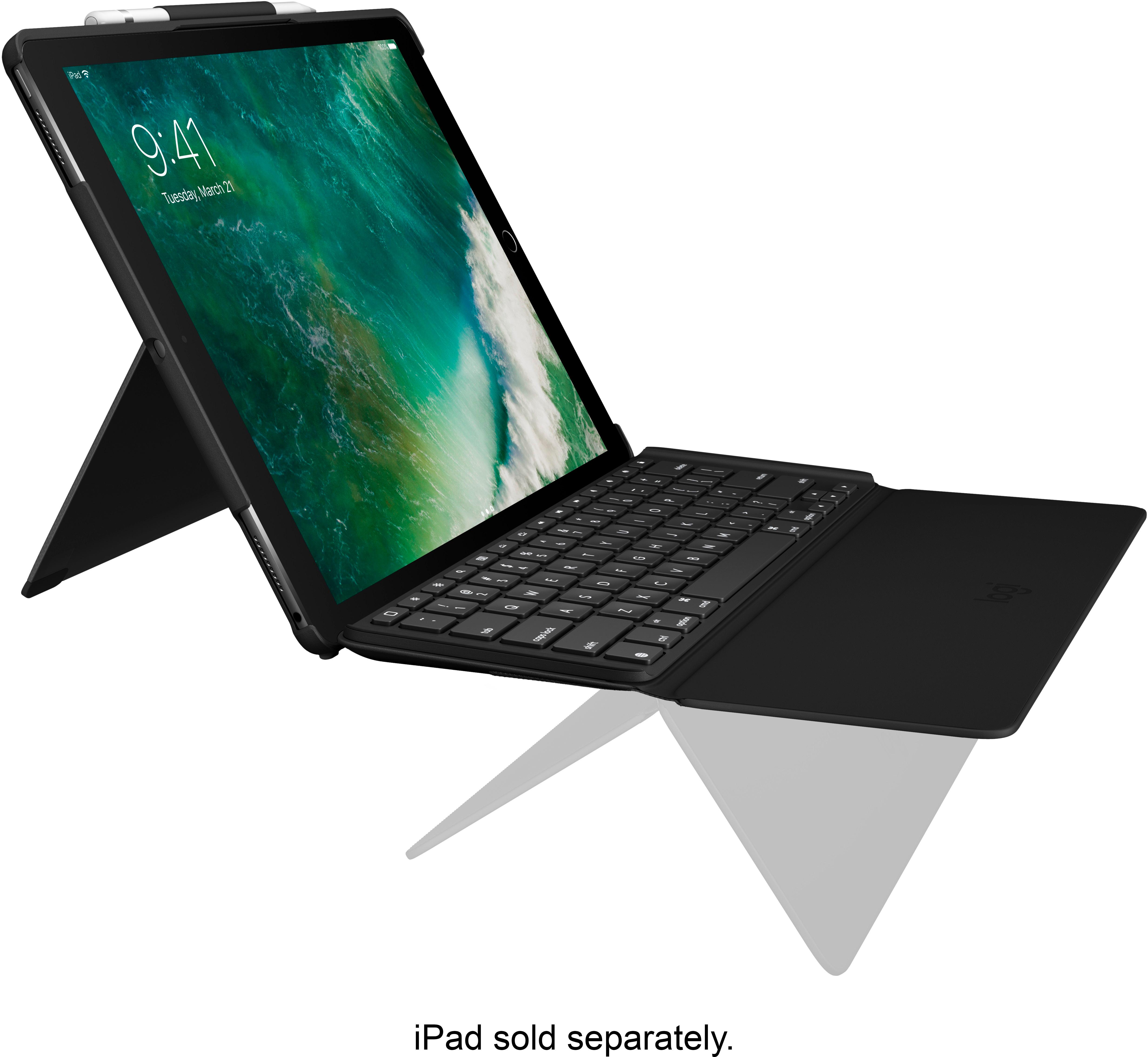 PC/タブレット PC周辺機器 Best Buy: Logitech Slim Combo Keyboard Folio Case for Apple® 12.9 