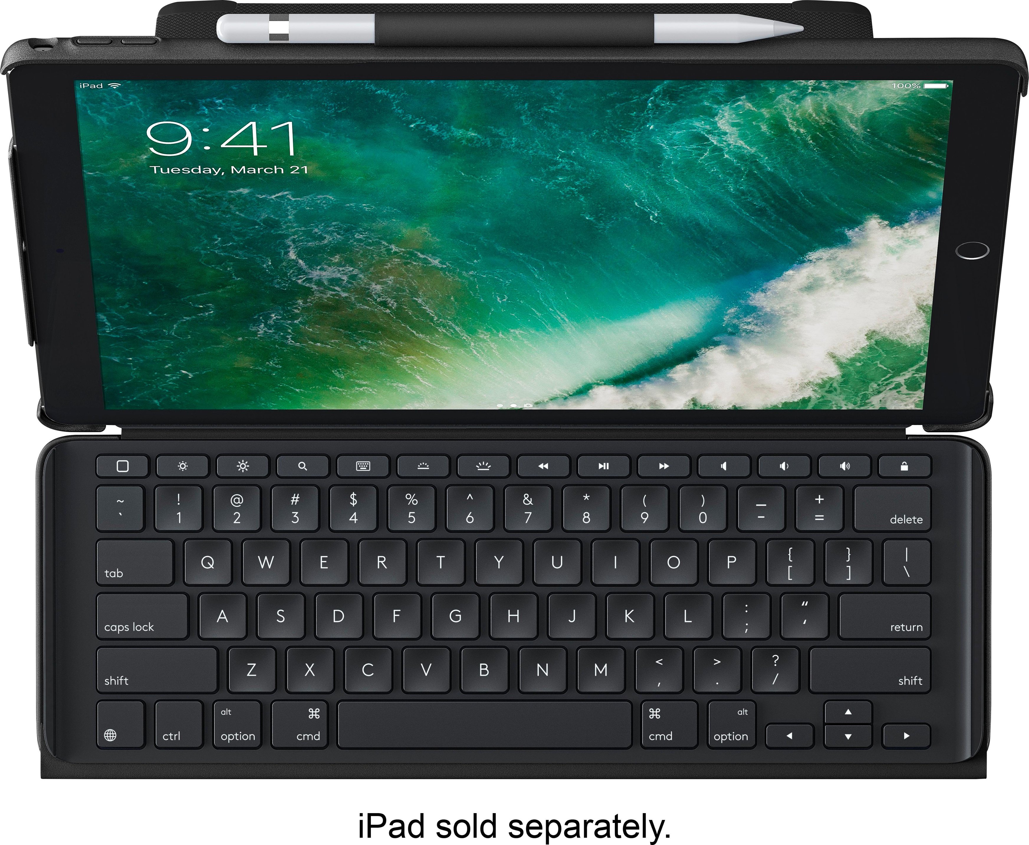 PC/タブレット PC周辺機器 Best Buy: Logitech Slim Combo Keyboard Folio Case for Apple® 12.9 
