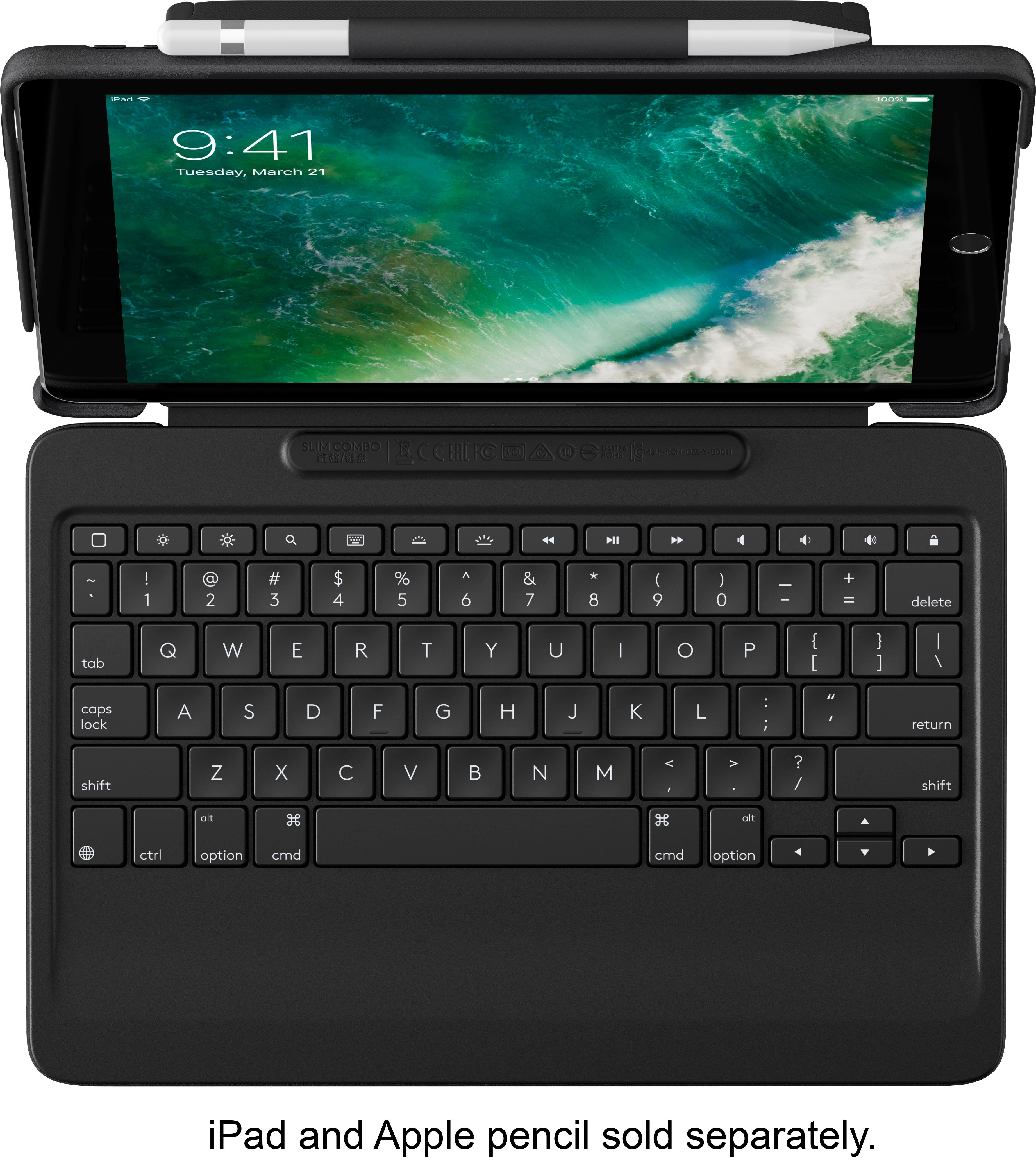 Logitech iPad Slim Combo : Case with Wireless Keyboard with