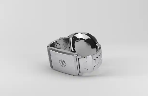 Front. Smartlet - Smartlet One Classic - 19mm lug width watch - WHOOP - Silver.