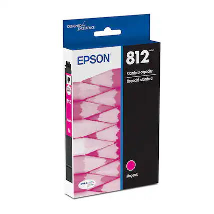 Designed for Excellence Epson 812 Standard-capacity 1 Capacity Magenta Ink Cartridge