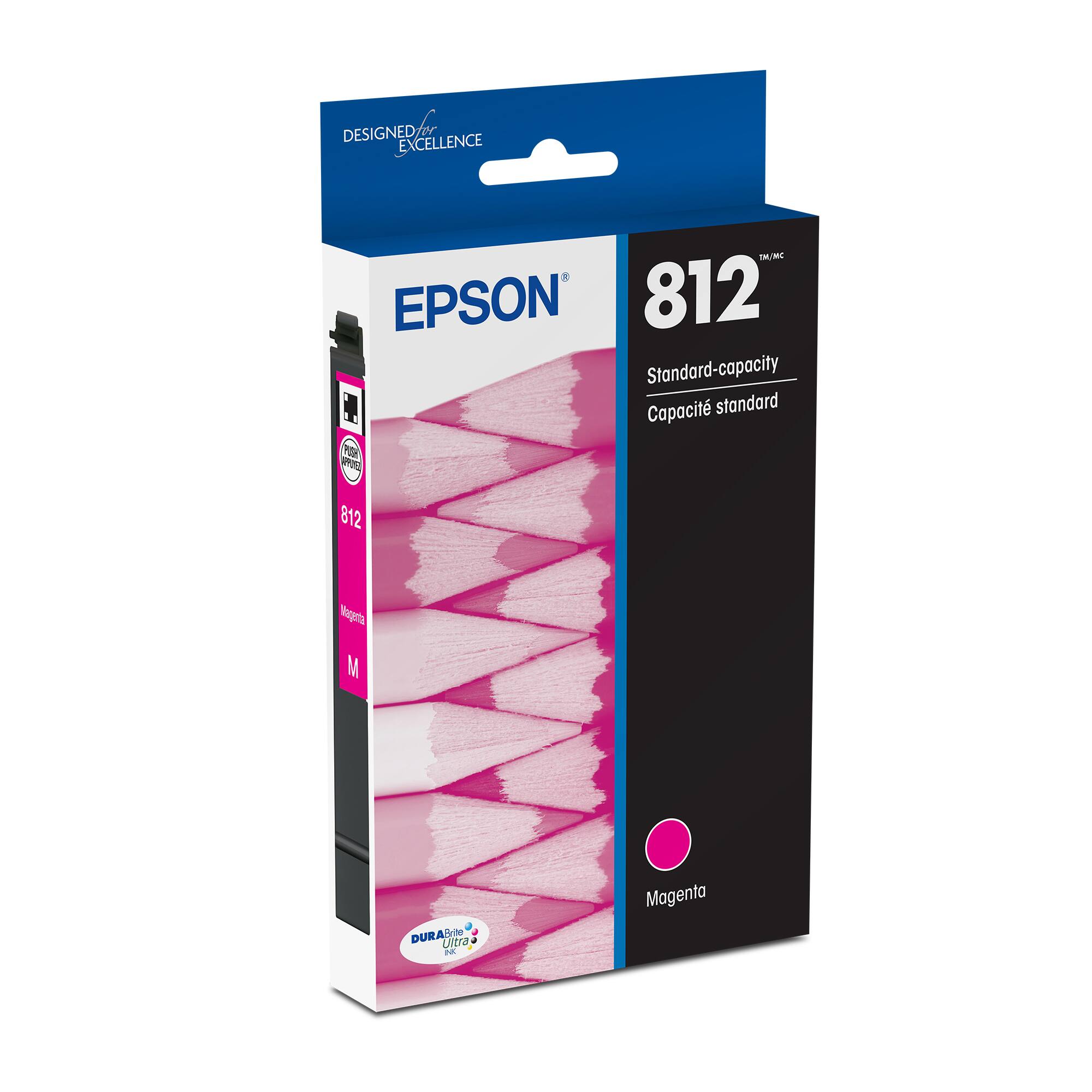 Designed for Excellence Epson 812 Standard-capacity 1 Capacity Magenta Ink Cartridge