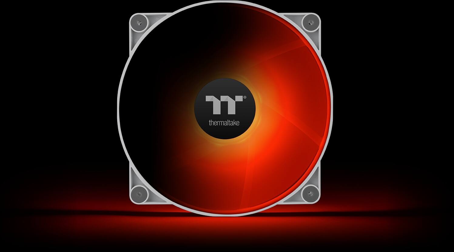 Alt View 12. Thermaltake - CT200 ARGB PWM 200mm Computer Case Fan with Hydraulic Bearing (Single Pack) - White.