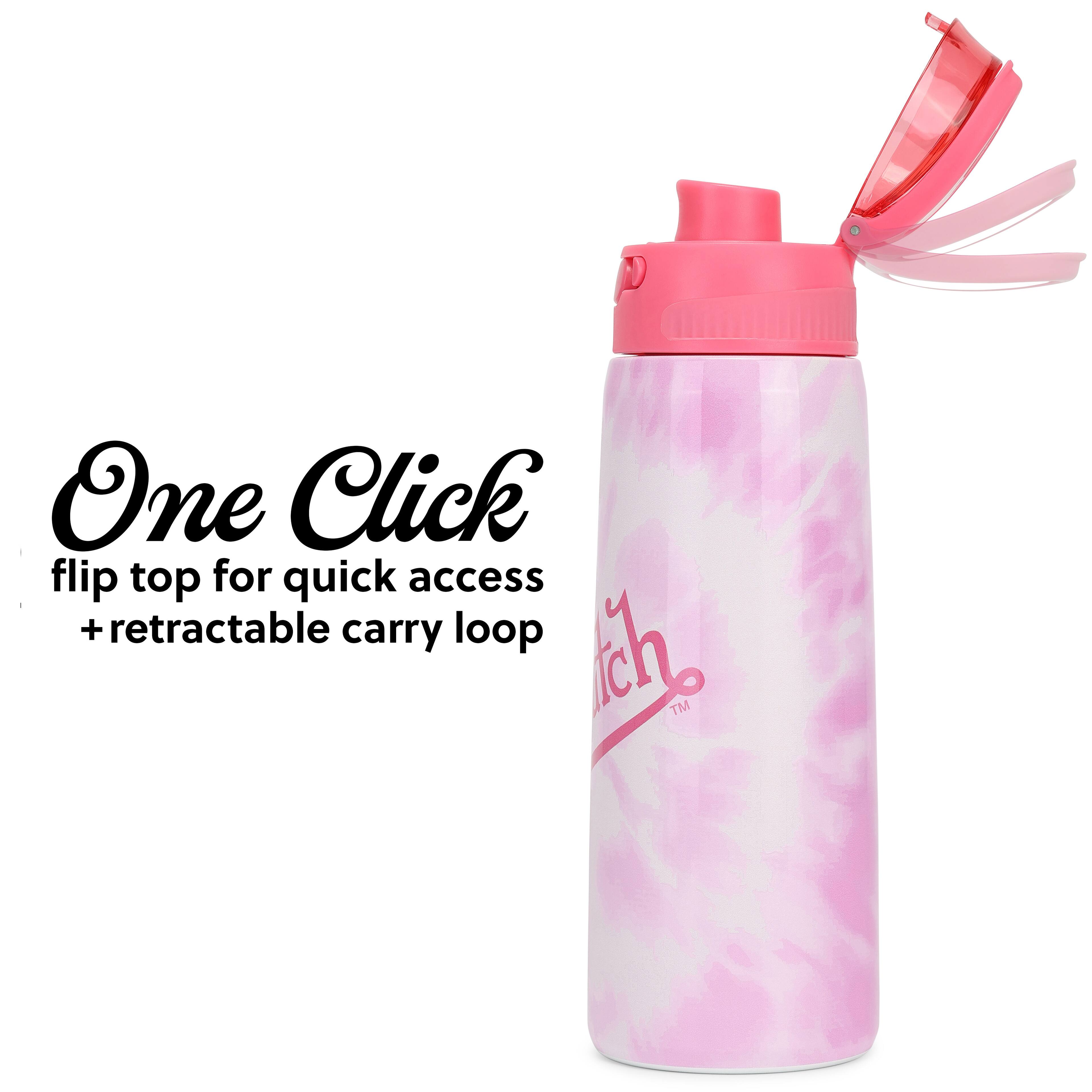 One Click flip top for quick access + retractable carry loop