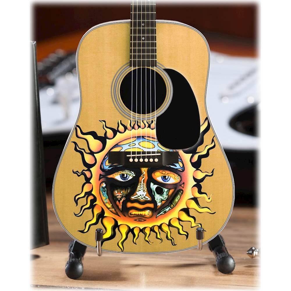 Alt View 12. Axe Heaven - Sublime Large Sun Logo Acoustic Miniature Guitar Replica - Multi.