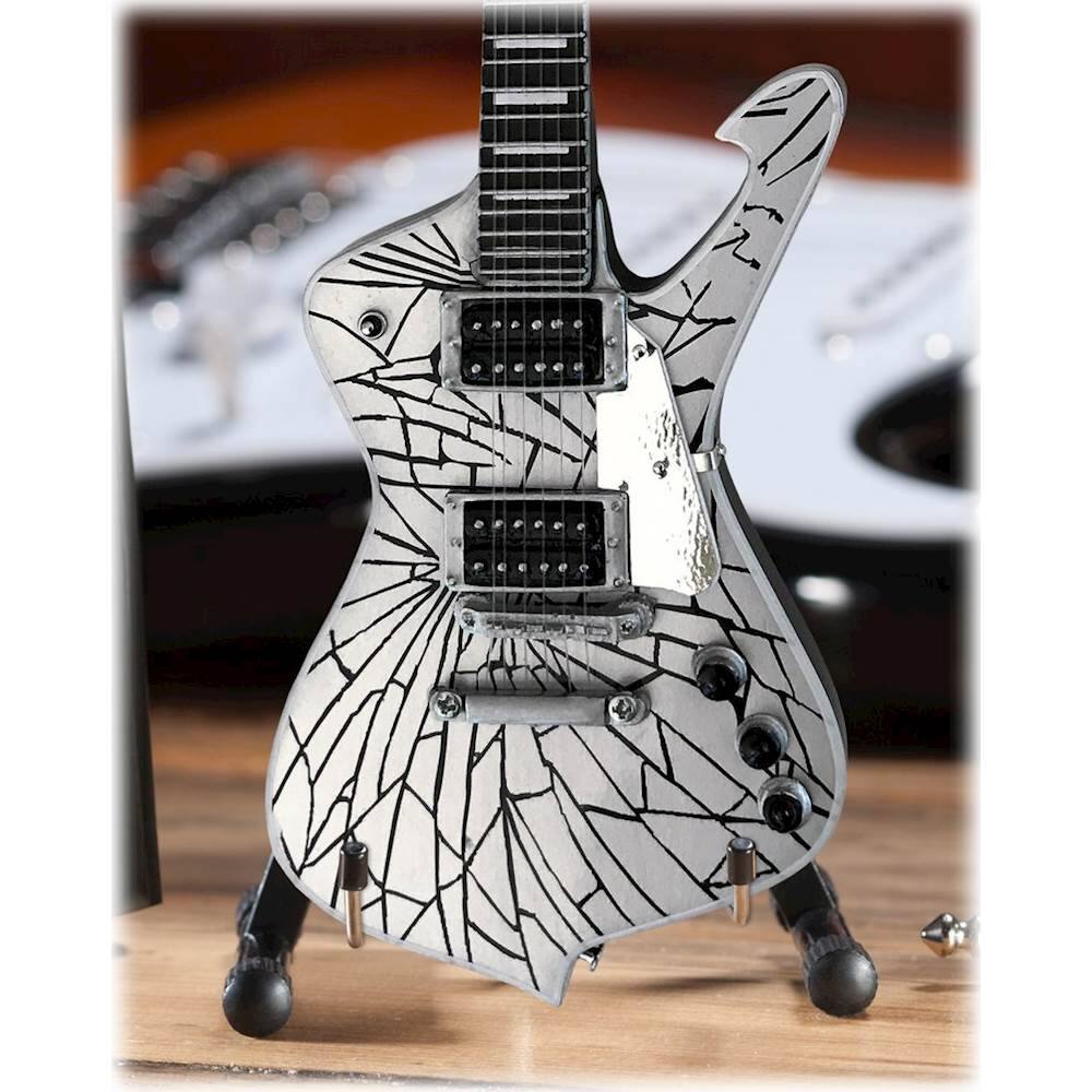 Alt View 12. Axe Heaven - KISS Paul Stanley Cracked Mirror Iceman Miniature Guitar Replica - Multi.