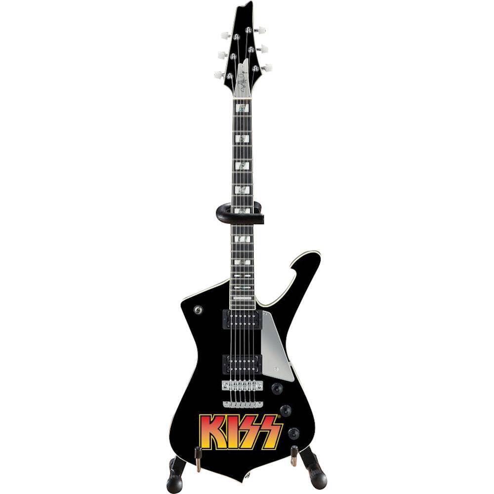 Front. Axe Heaven - KISS Logo Paul Stanley Iceman Miniature Guitar Replica - Multi.