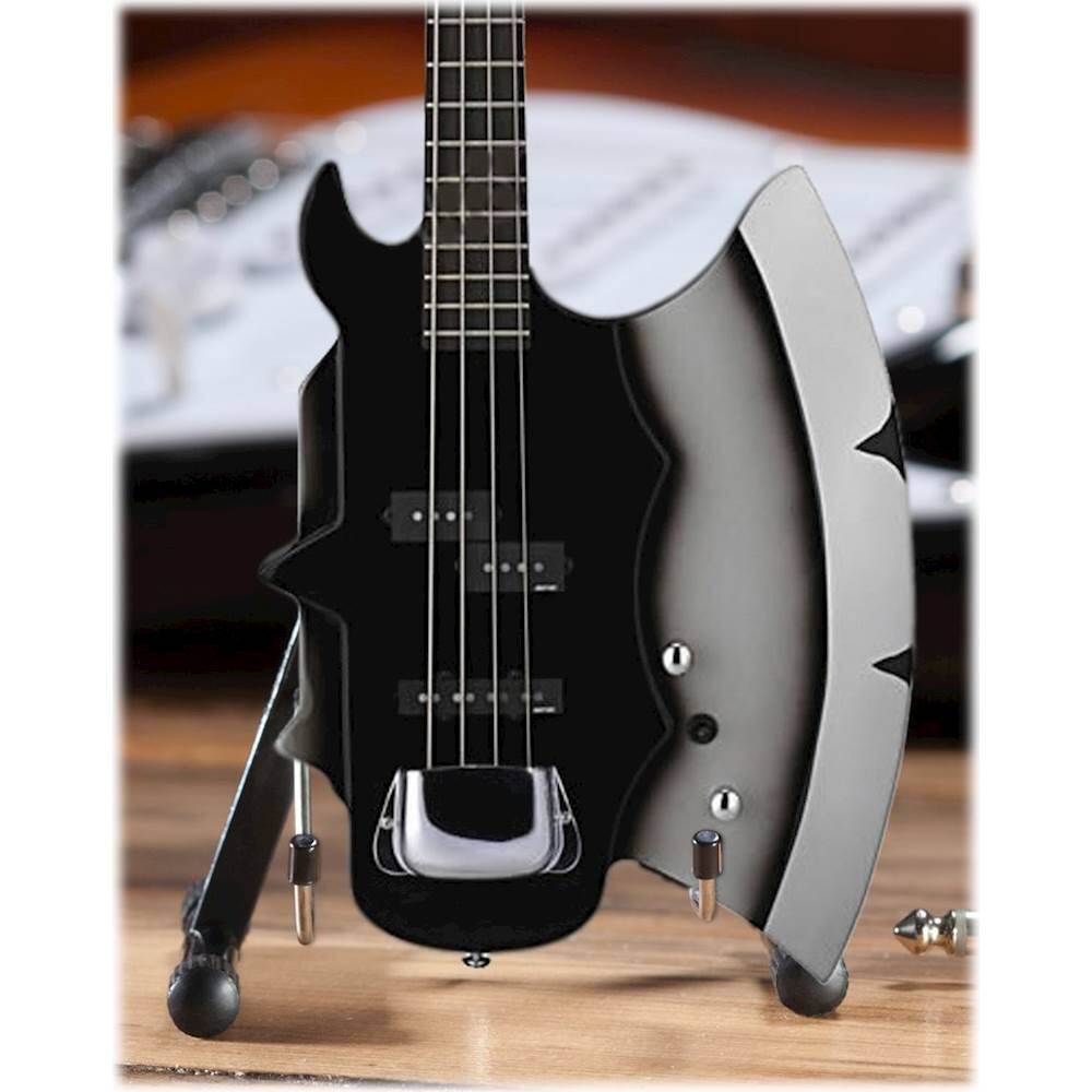 Alt View 11. Axe Heaven - KISS Gene Simmons Signature AXE Bass Miniature Guitar Replica - Multi.