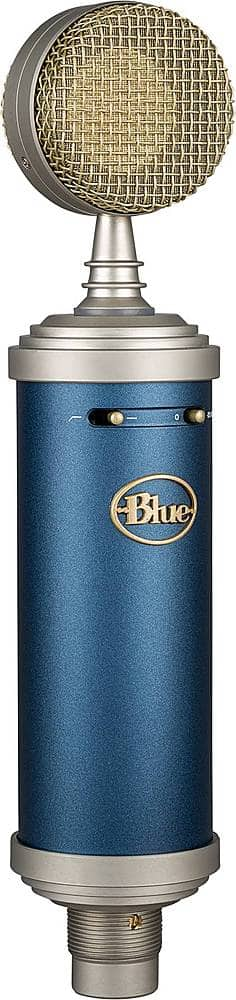 Angle View: Blue Yeti USB Microphone for PC, Mac, Gaming, Recording, Streaming, Podcasting, Studio and Computer Condenser Mic with Blue VO!CE effects, 4 Pickup Patterns, Plug and Play – Midnight Blue