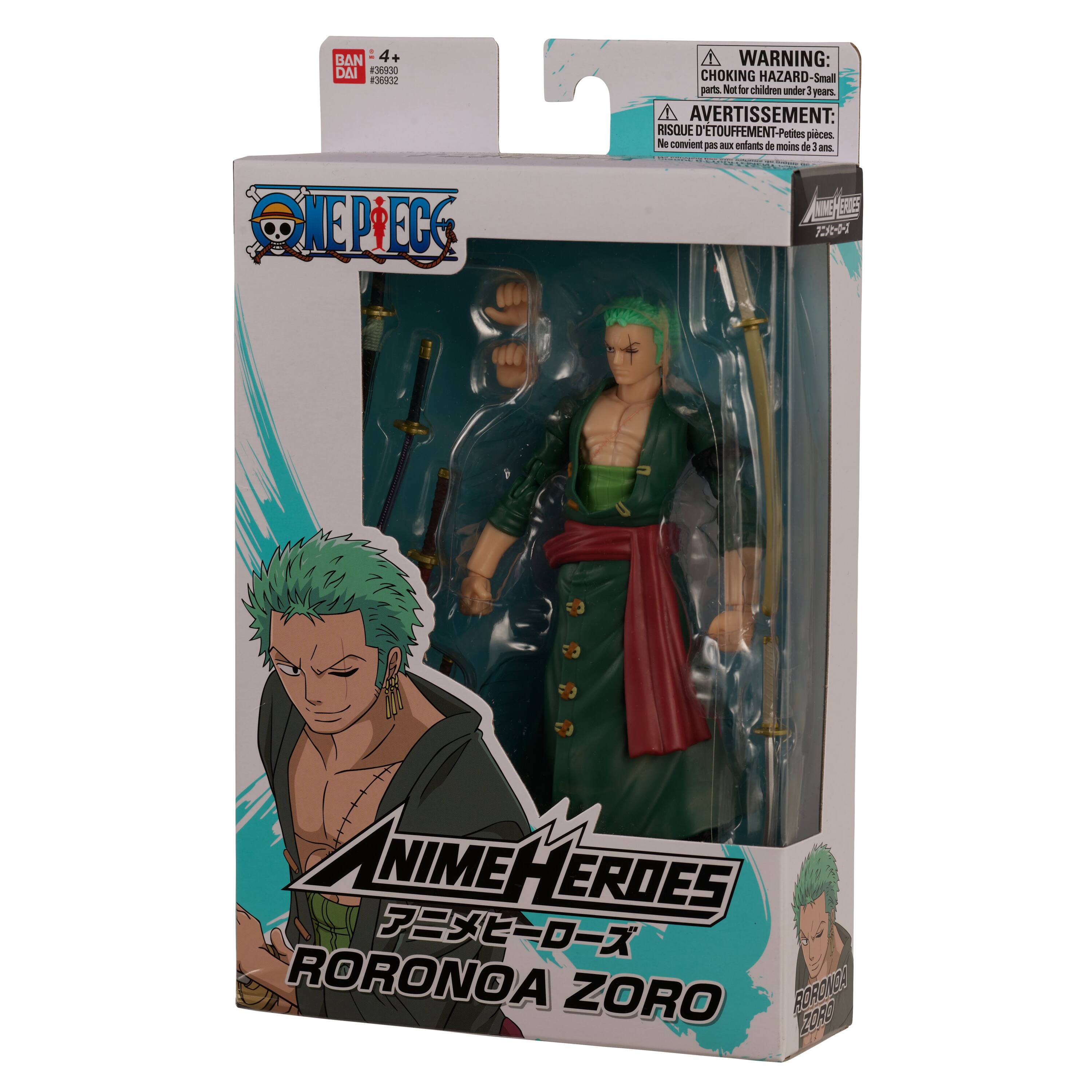 Alt View 17. Bandai - Anime Heroes One Piece 6.5" Action Figure - Roronoa Zoro.