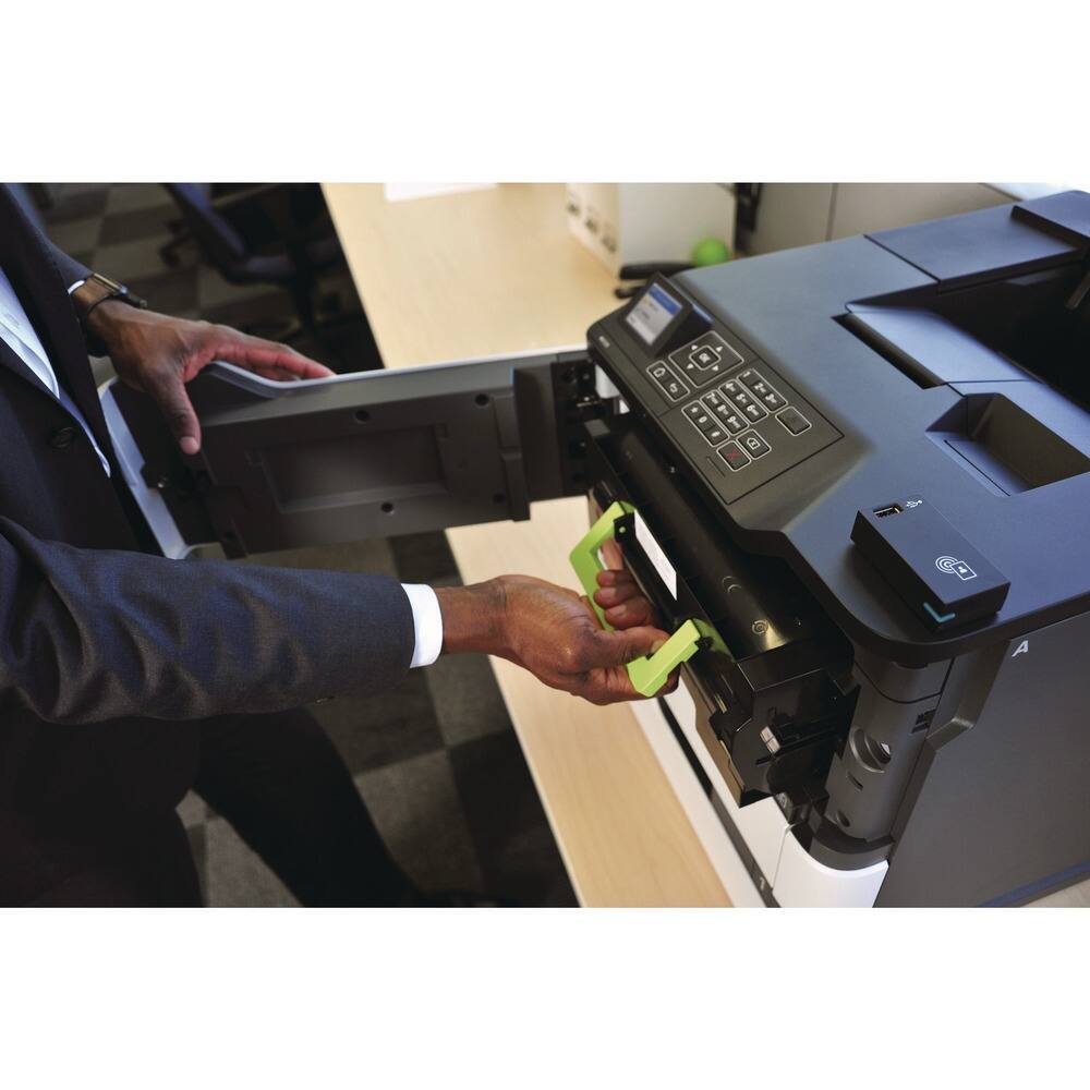 Angle. Lexmark - Lexmark MX532adwe Wired & Wireless Laser Multifunction Printer - Monochrome - TAA Compliant - Copier/Fax/Printer/Scanner - Unknown.