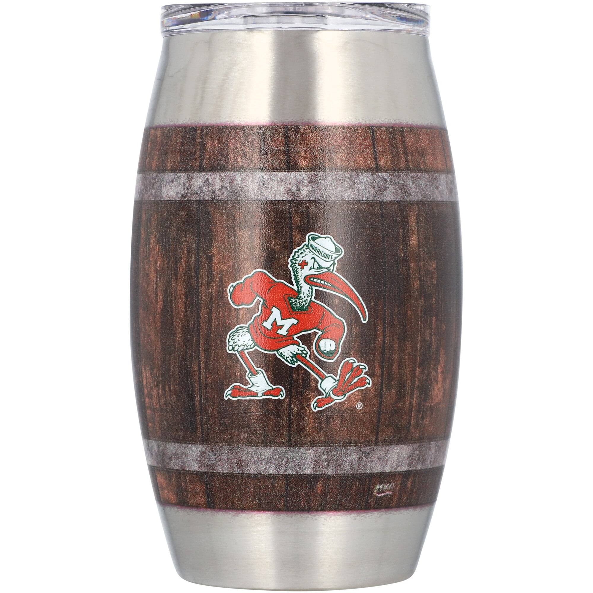 Alt View 2. Indigo Falls - Miami Hurricanes 15oz. Barrel Tumbler - Multicolor.