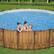 Alt View 5. Coleman - Coleman Power Steel 24' x 52" Metal Frame Round Above Ground Swimming Pool Set - Brown.