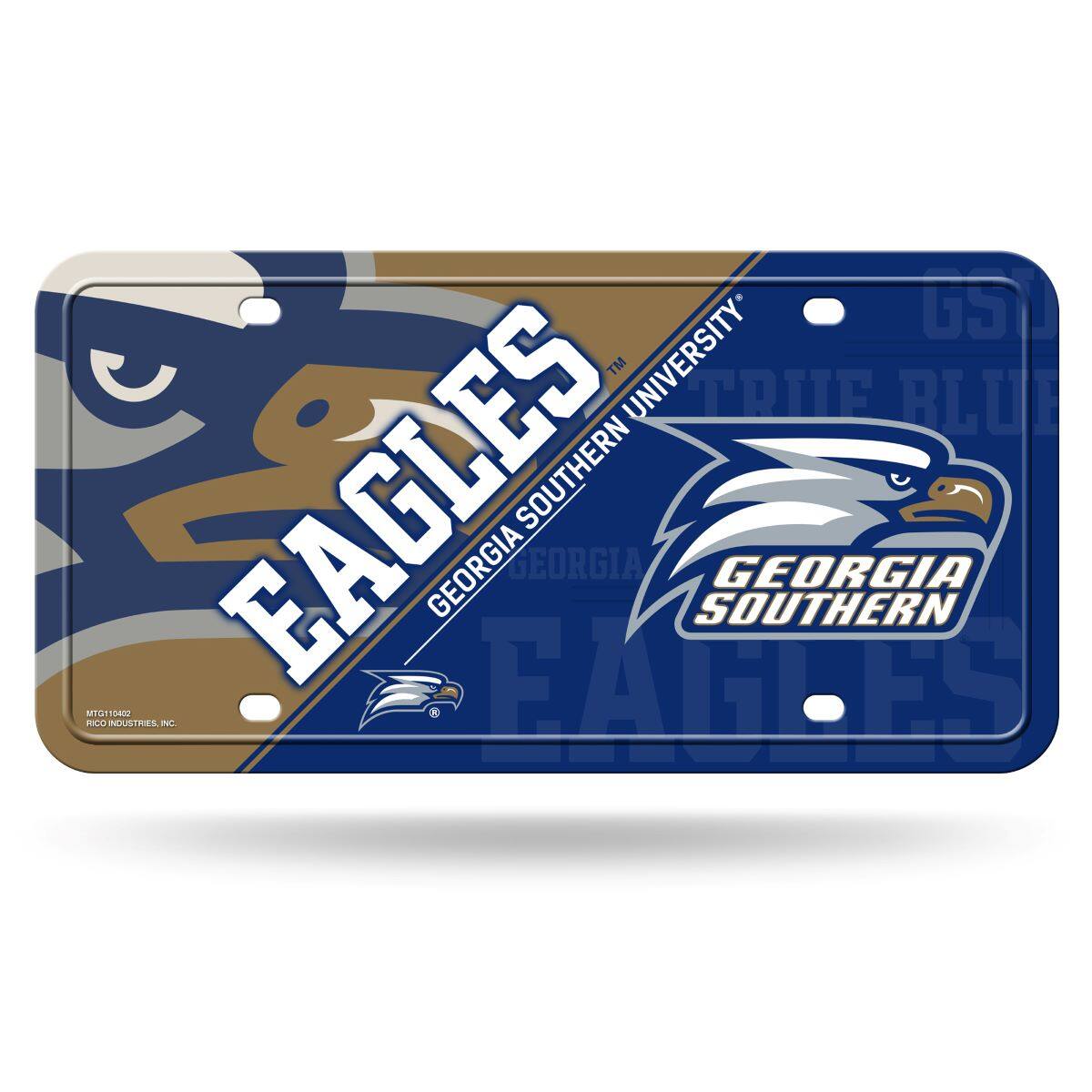 Georgia Southern Eagles 12x6 Metal License Plate Auto Tag
