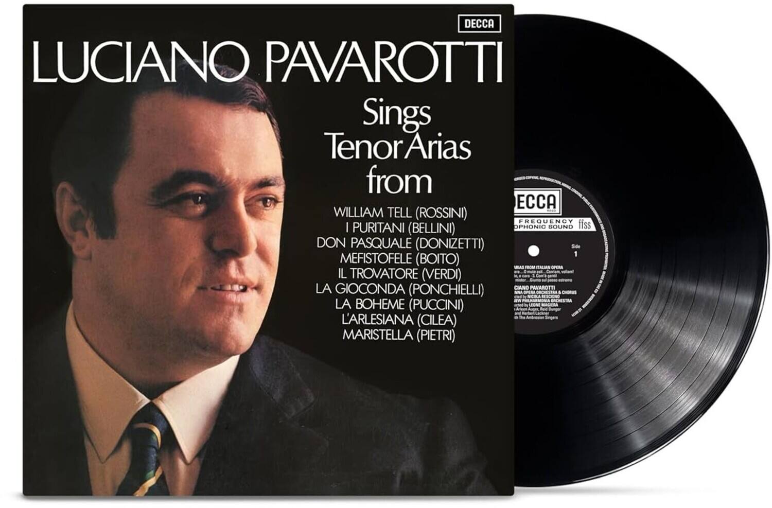 Luciano Pavarotti - Tenor Arias from Italian Opera (LP) - VINYL LP