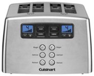 Angle Zoom. Cuisinart - Touch to Toast 4-Slice Wide-Slot Toaster - Stainless-Steel.