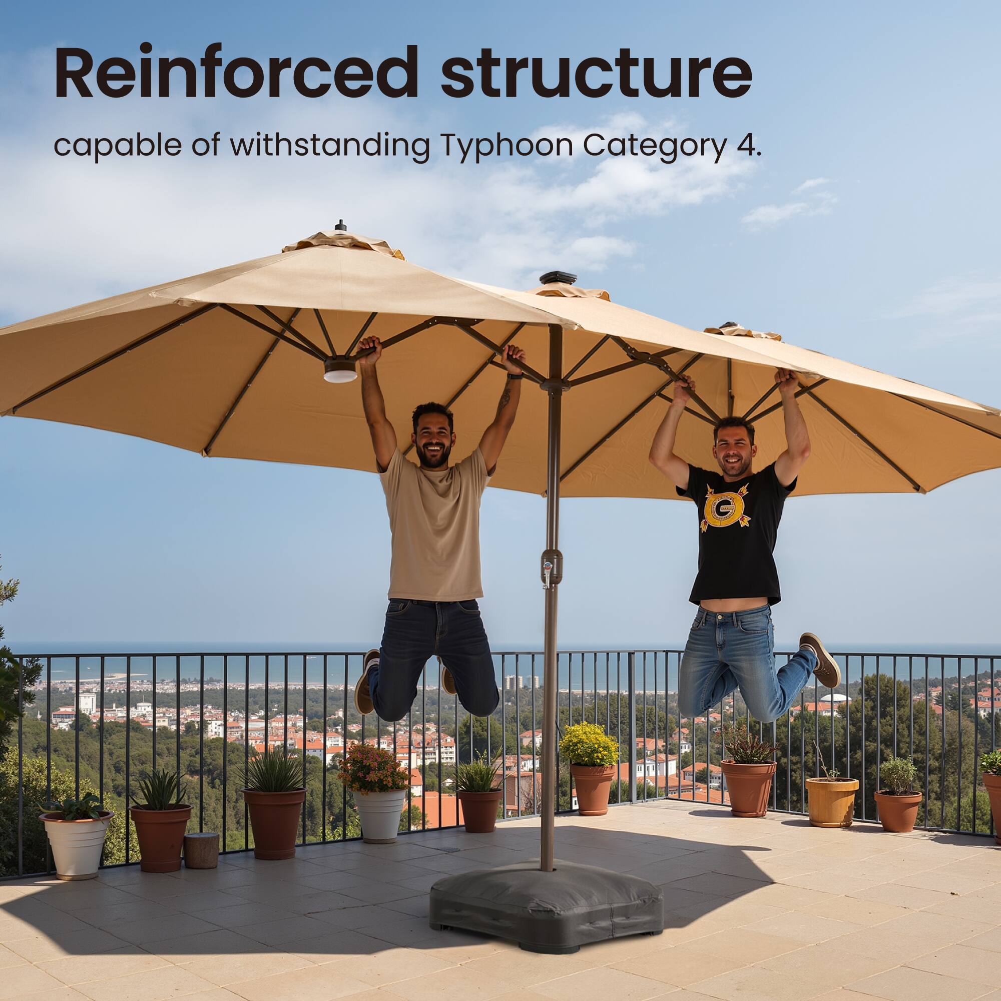 Reinforced structure capable of withstanding Typhoon Category 4.