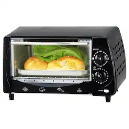 Brentwood - TS-345B Toaster Oven and Broiler - Black
