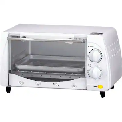Front. Brentwood - TS-345W Toaster Oven and Broiler - White.