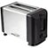 Front Standard. Brentwood - Toaster - Black, Stainless Steel.