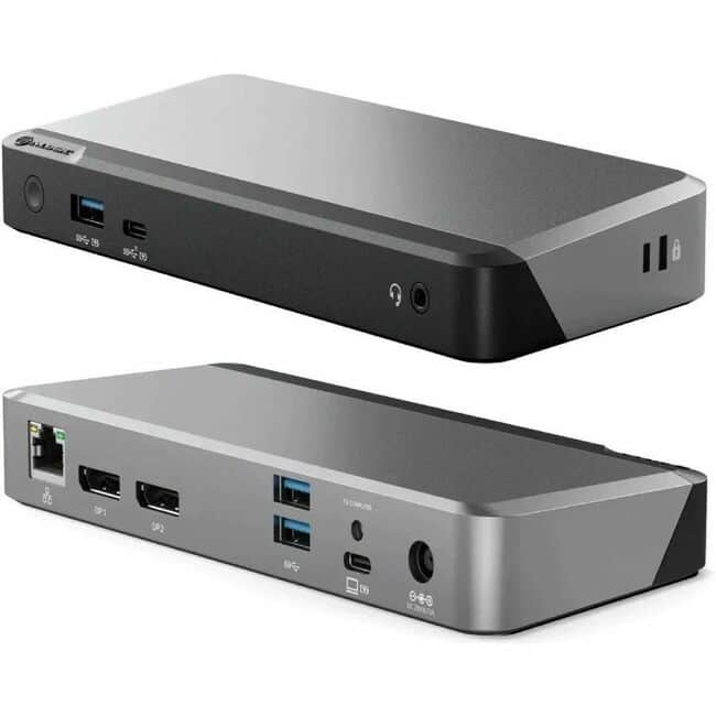 Alogic - MX2 USB-C Dual Display DP Alt. Mode Docking Station - With 100W Power Delivery - for Notebook, Desktop PC - 135 W