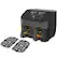 Left. Instant - 8Qt Vortex Plus Dual Basket Air Fryer - Black.