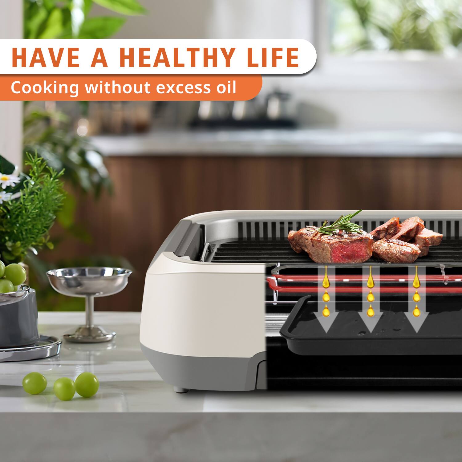 HAVE A HEALTHY LIFE  
Cooking without excess oil
