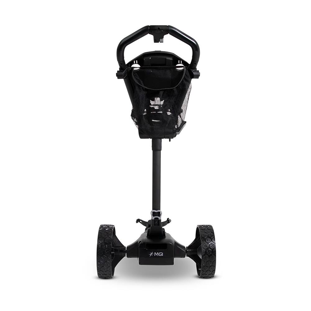 Alt View 2. MGI - MGI E-Boost Electric Assisted Golf Push Cart | Provides Extra Assistance with Hills and Terrain | Play up to 14 Holes - Matte Black.