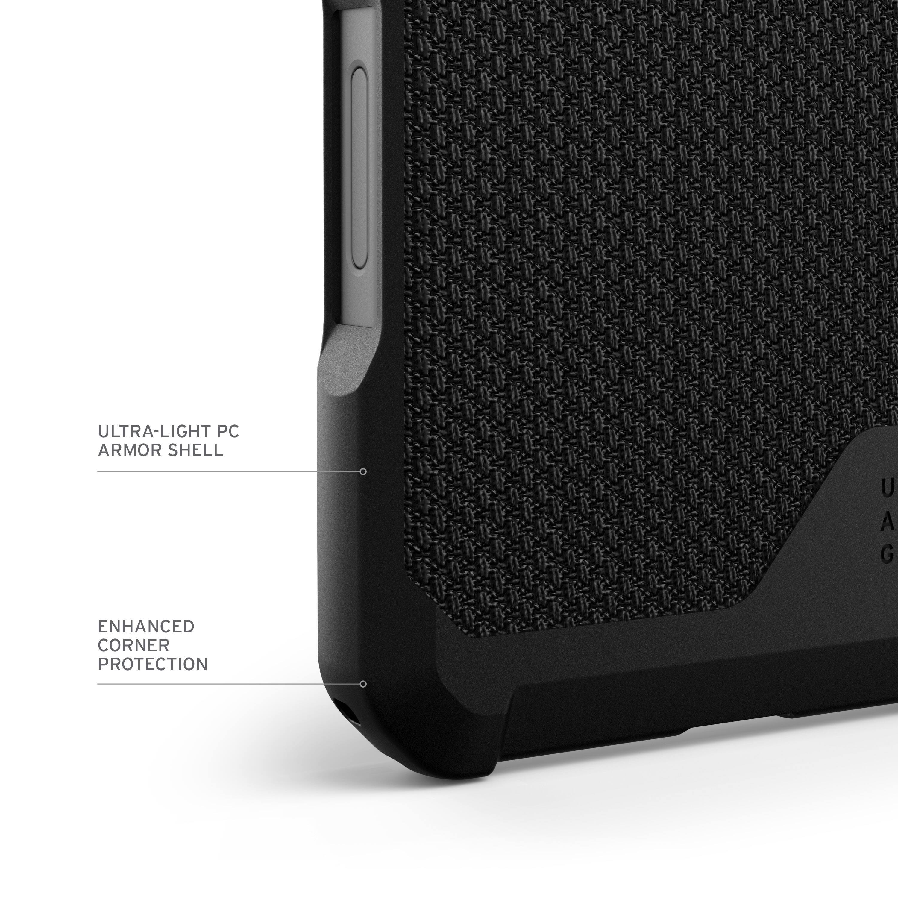 The text on the image reads: "ULTRA-LIGHT PC ARMOR SHELL U UAG G ENHANCED CORNER PROTECTION."