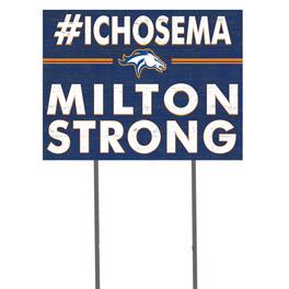 Jardine - Milton Academy Mustangs 18'' x 24'' I Chose Lawn Sign - Blue