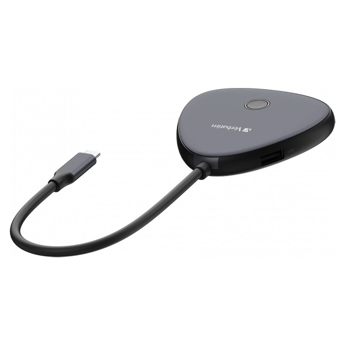 Alt View 2. Verbatim - Verbatim WDA-02 Share My Screen 4K USB-C Wireless Display Adapter with Hub.