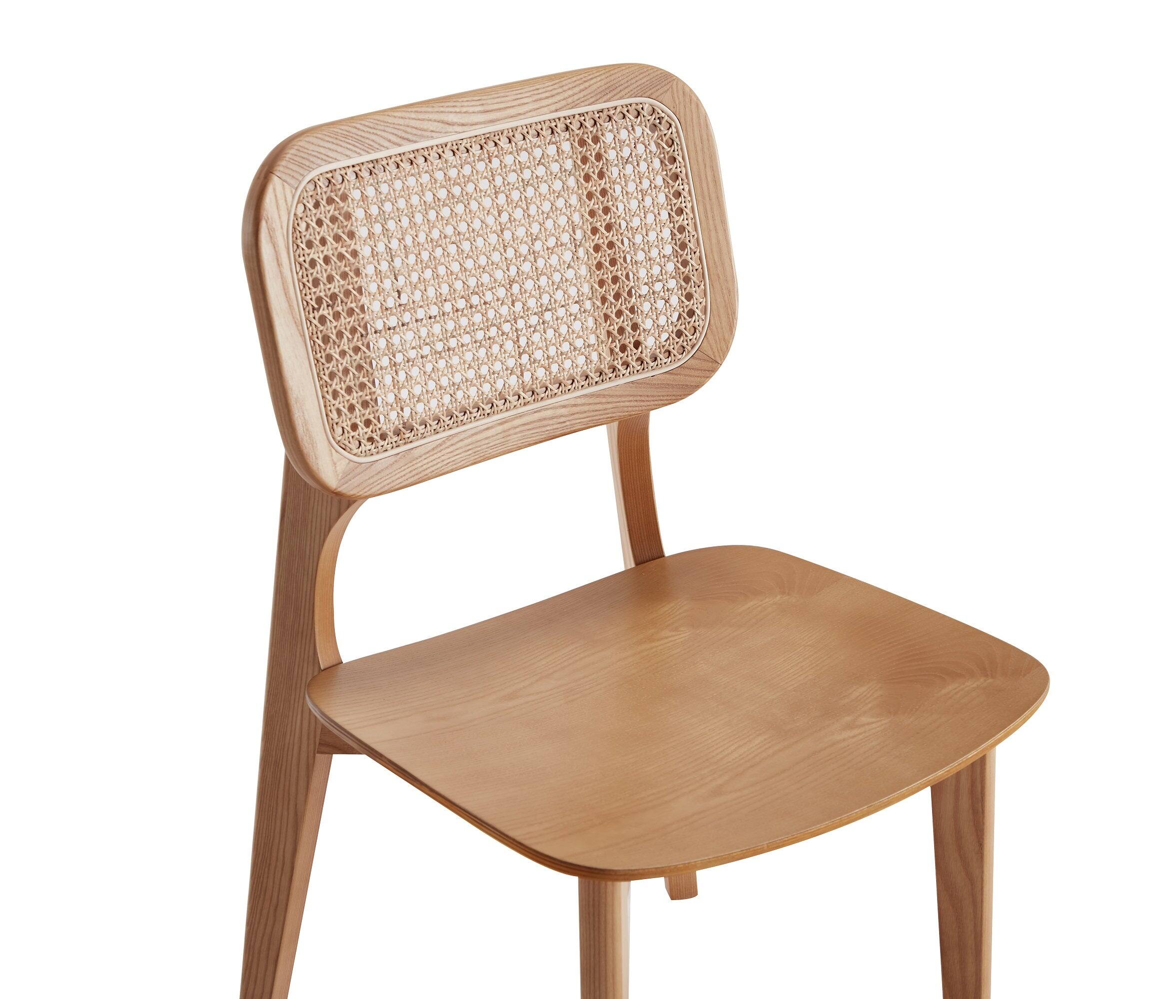 Alt View 6. Manhattan Comfort - Versailles Industry Chic Wood Dining Chair - Set of 2 - Natural.