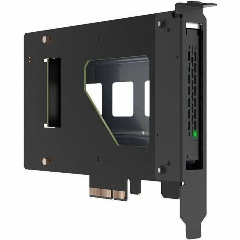 Alt View 4. Icy Dock - Icy Dock CP115 Drive Enclosure U.2, PCI Express NVMe 4.0 x4 - PCI Express 4.0 x4 Host Interface Internal - Black - 1 x.