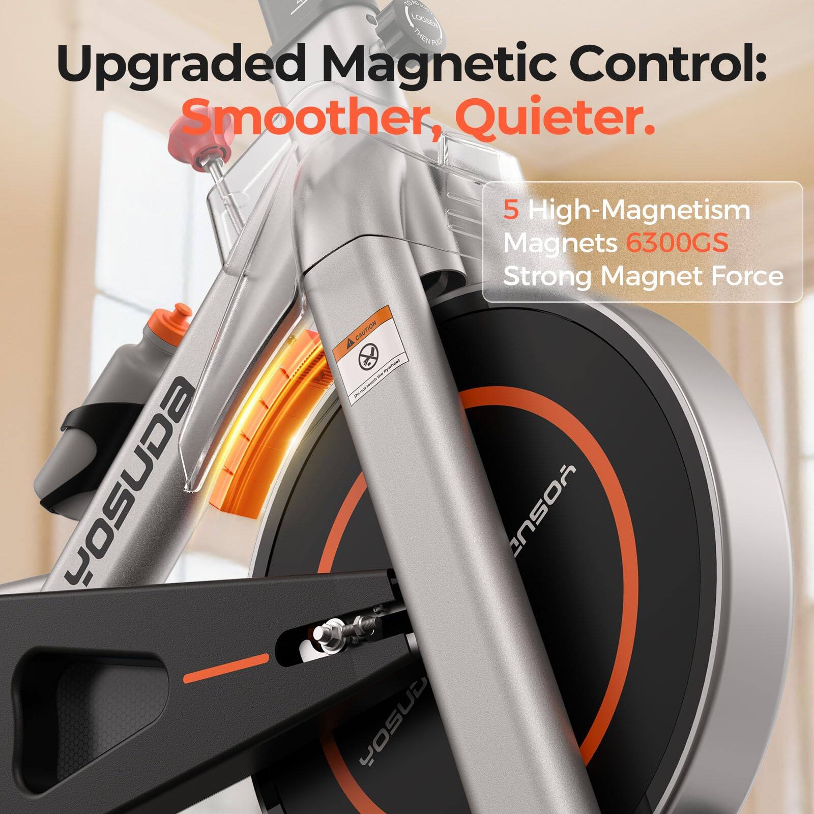 Upgraded Magnetic Control: Smoother, Quieter.

5 High-Magnetism Magnets 6300GS Strong Magnet Force
